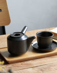 LT Cup and Saucer - Black