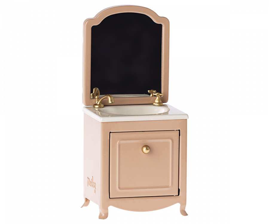 Sink Dresser with Mirror - POWDER