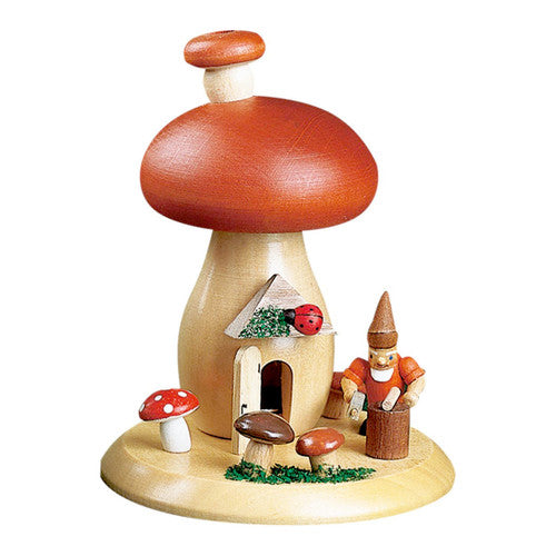 Gnome with Red mushroom Smoker