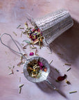 Handwoven Tea Basket : SILVER