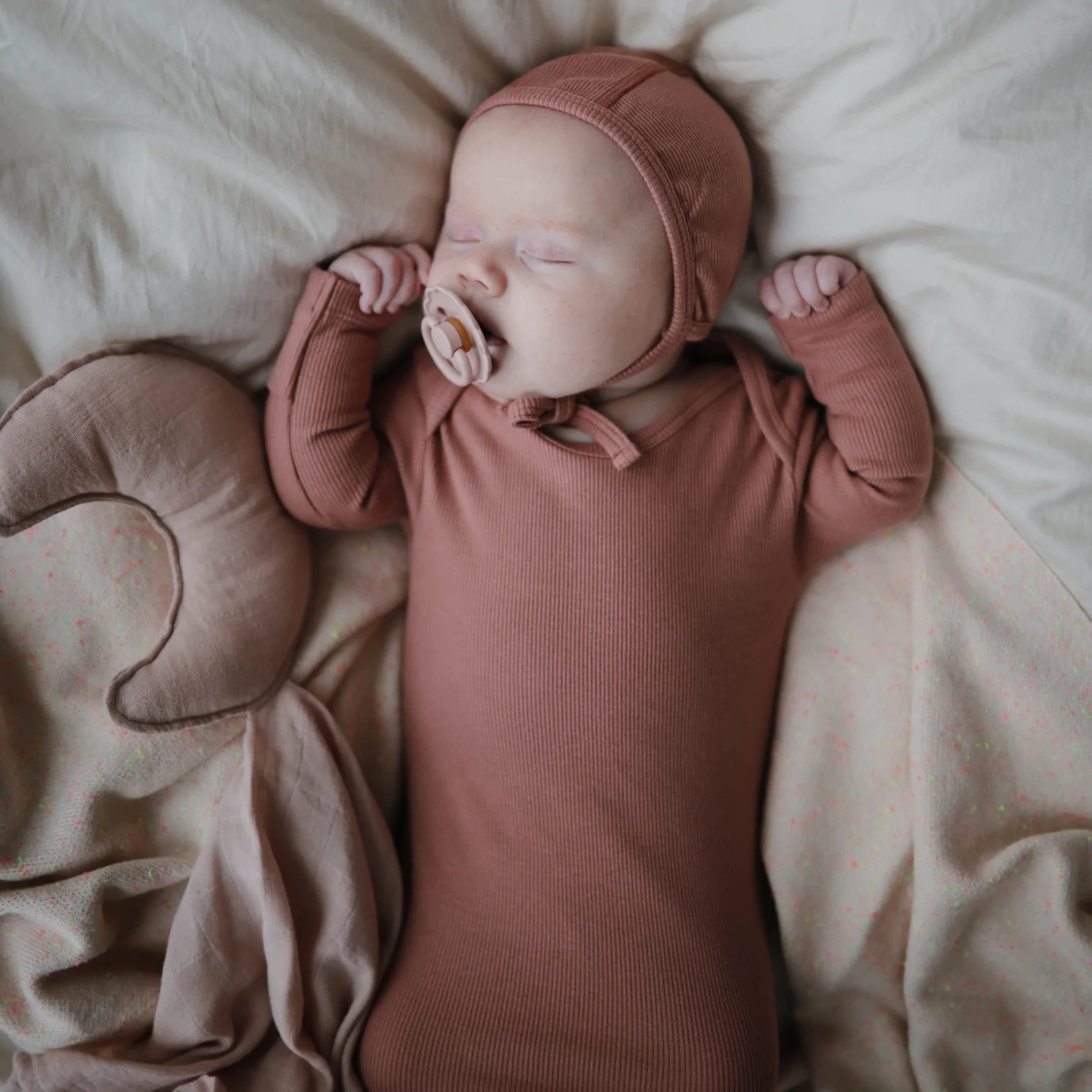Knotted Baby Gown (Cedar)
