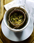Handwoven Tea Basket : BRASS