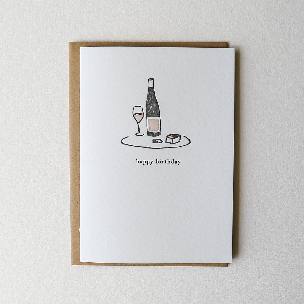 Wine and Cheese Card