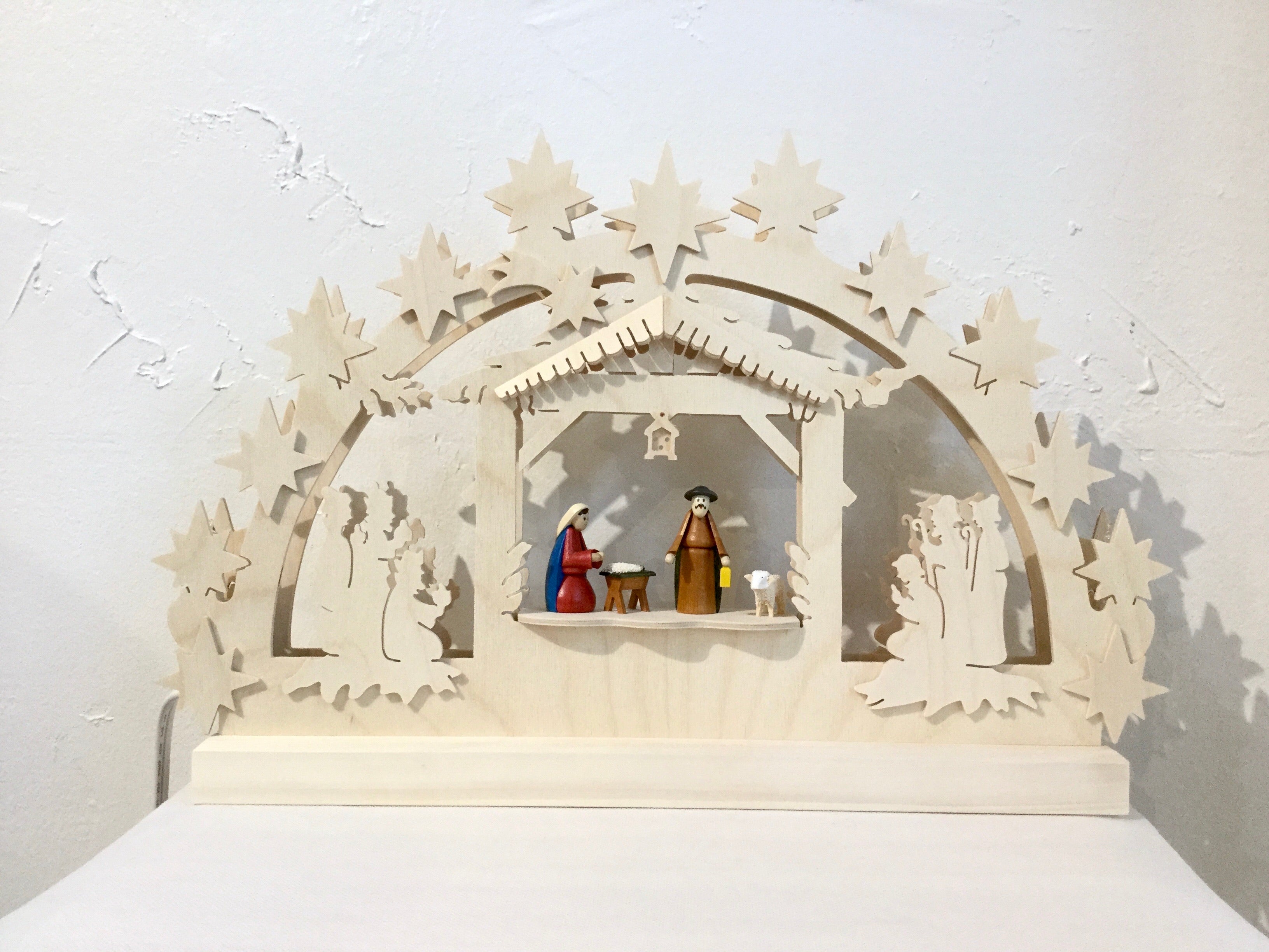 Color Nativity Arch Schwibbogen